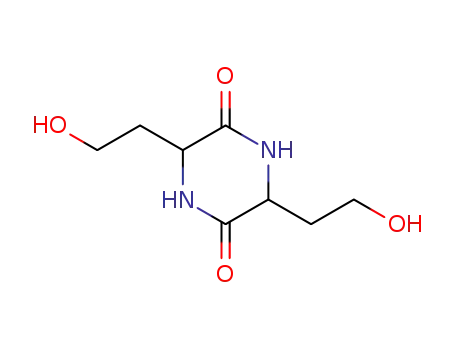Molecular Structure of 50975-79-6 (3,6-BIS(2-HYDROXYETHYL)-2,5-DIKETOPIPERAZINE)