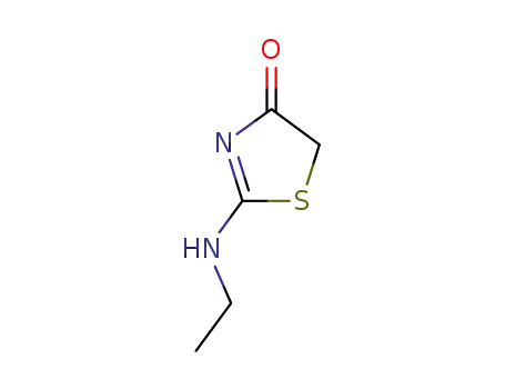 Molecular Structure of 37704-67-9 (2-ethylamino-thiazol-4-one)