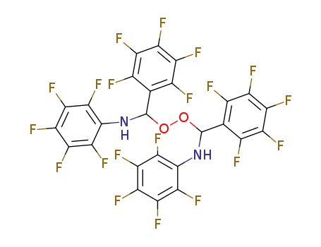 Molecular Structure of 97580-75-1 (bis(α-pentafluoroanilino-2,3,4,5,6-pentafluorobenzyl)peroxide)