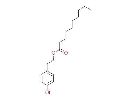 Molecular Structure of 386263-97-4 (Decanoic acid, 2-(4-hydroxyphenyl)ethyl ester)