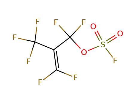 Molecular Structure of 94788-72-4 (Fluorosulfuric acid, 1,1,3,3-tetrafluoro-2-(trifluoromethyl)-2-propenyl
ester)