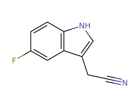Molecular Structure of 73139-85-2 (5-FLUOROINDOLE-3-ACETONITRILE)