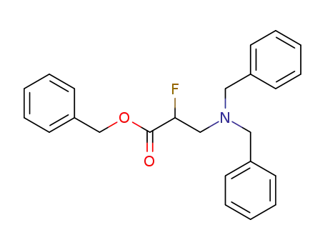 Molecular Structure of 887352-80-9 (BENZYL 3-N,N-DIBENZYLAMINO-2-FLUOROPROPANOATE)