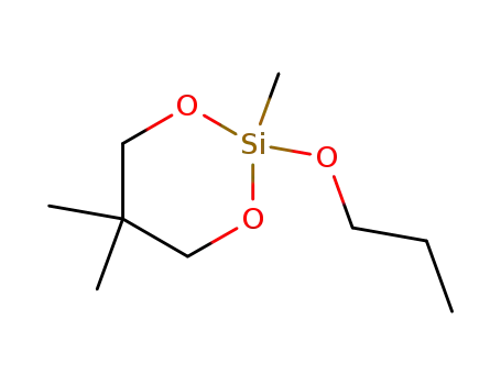 Molecular Structure of 84566-28-9 (1,3-Dioxa-2-silacyclohexane, 2,5,5-trimethyl-2-propoxy-)