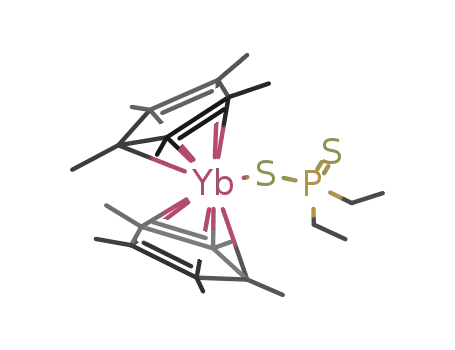 ((CH<sub>3</sub>)5C<sub>5</sub>)2Yb(S<sub>2</sub>P(C<sub>2</sub>H<sub>5</sub>)2)