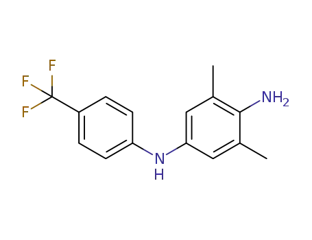 Molecular Structure of 1616514-78-3 (3,5-dimethyl-N<sup>1</sup>-[4-(trifluoromethyl)phenyl]benzene-1,4-diamine)