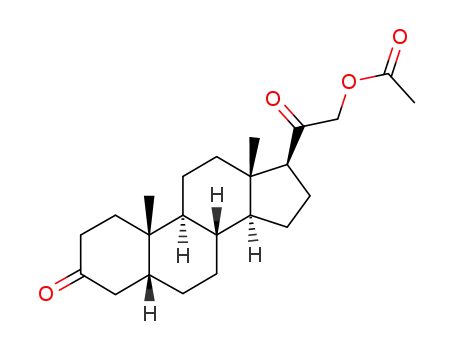 Molecular Structure of 2402-25-7 ((5β)-21-(Acetoxy)pregnane-3,20-dione)
