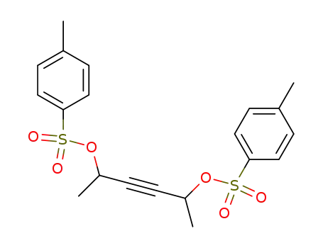 Molecular Structure of 26494-11-1 (3-Hexyne-2,5-diol, bis(4-methylbenzenesulfonate))