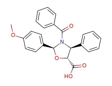 (2S,4S,5R)-3-Benzoyl-2-(p-methoxyphenyl)-4-phenyl-1,3-oxazolidine-5-carboxylic acid CAS No.202390-86-1