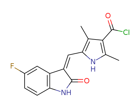 (Z)-5-((5-fluoro-2-oxoindolin-3-ylidene)Methyl)-2,4-diMethyl-1H-pyrrole-3-carbonyl chloride