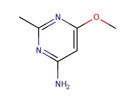 Molecular Structure of 23132-67-4 (4-Pyrimidinamine, 6-methoxy-2-methyl- (9CI))