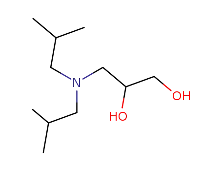 Molecular Structure of 60278-96-8 (3-(diisobutylamino)propane-1,2-diol)