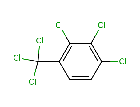 Molecular Structure of 20020-72-8 (2,3,4-trichloro-1-(trichloromethyl)benzene)