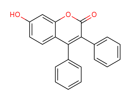 2H-1-Benzopyran-2-one, 7-hydroxy-3,4-diphenyl-