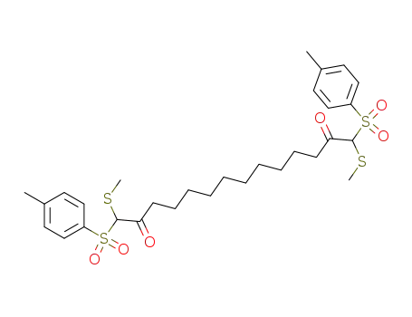 2,13-Tetradecanedione,
1,14-bis[(4-methylphenyl)sulfonyl]-1,14-bis(methylthio)-