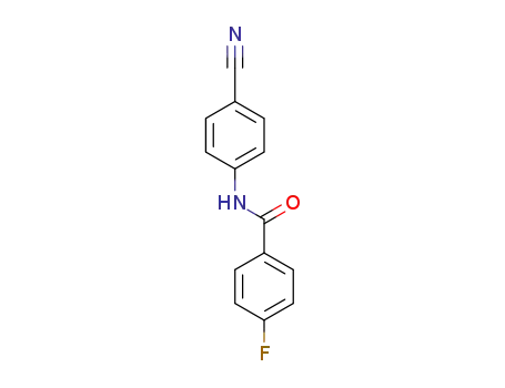 Molecular Structure of 316142-60-6 (N-(4-cyanophenyl)-4-fluorobenzamide)