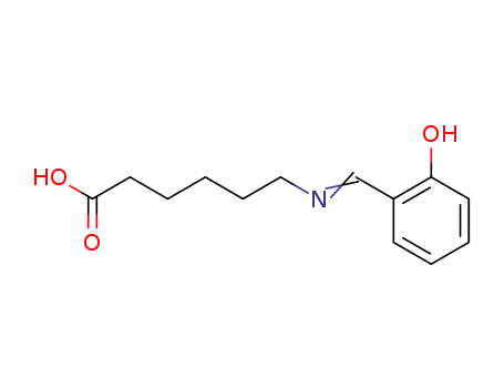 Molecular Structure of 61625-05-6 (Hexanoic acid, 6-[[(2-hydroxyphenyl)methylene]amino]-)