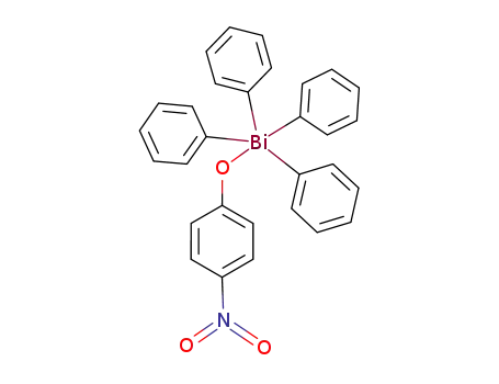 Molecular Structure of 105071-86-1 (p-nitrophenoxytetraphenylbismuth)