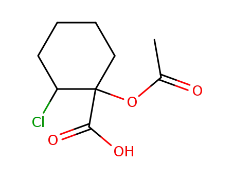 1-acetoxy-2-chlorocyclohexanecarboxylic acid