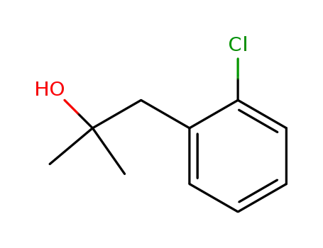 Molecular Structure of 6256-31-1 (o-chloro-alpha,alpha-dimethylphenethyl alcohol)