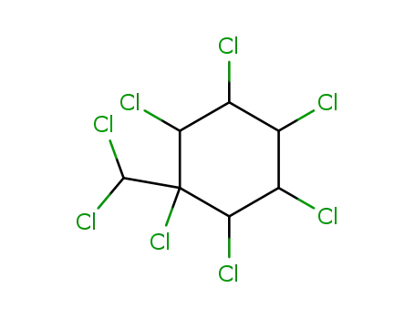 Molecular Structure of 855753-65-0 (1,2,3,4,5,6-hexachloro-1-dichloromethyl-cyclohexane)