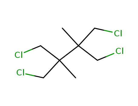Molecular Structure of 64833-29-0 (Butane, 1,4-dichloro-2,3-bis(chloromethyl)-2,3-dimethyl-)