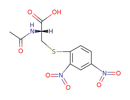 Molecular Structure of 35897-25-7 (S-(2,4-DINITROPHENYL)MERCAPTURIC ACID)