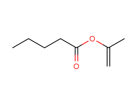 Molecular Structure of 69638-96-6 (Pentanoic acid, 1-methylethenyl ester)