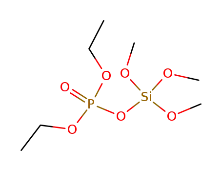 Molecular Structure of 18306-70-2 (phosphatosilicic acid-1,1-diethyl ester-2,2,2-trimethyl ester)