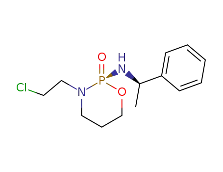 Molecular Structure of 84681-43-6 ((1'R,2S)-2-<(1'-methylbenzyl)amino>-3-(2-chloroethyl)tetrahydro-2H-1,3,2-oxazaphosphorine 2-oxide)