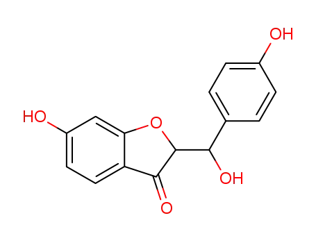 Molecular Structure of 14796-48-6 (3(2H)-Benzofuranone, 6-hydroxy-2-[hydroxy(4-hydroxyphenyl)methyl]-)