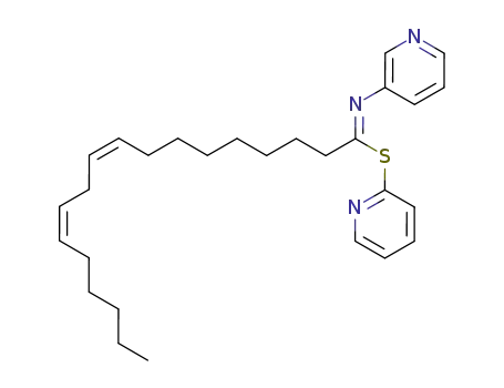 (9Z,12Z)-N-Pyridin-3-yl-octadeca-9,12-dienimidothioic acid pyridin-2-yl ester