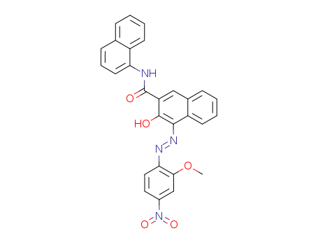 2-Naphthalenecarboxamide,3-hydroxy-4-[2-(2-methoxy-4-nitrophenyl)diazenyl]-N-1-naphthalenyl-