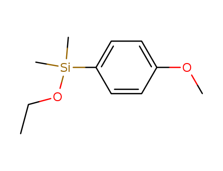 Molecular Structure of 140642-59-7 (Silane, ethoxy(4-methoxyphenyl)dimethyl-)