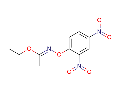 Molecular Structure of 54322-32-6 (ETHYL N-(2,4-DINITROPHENOXY)ACETIMIDATE)
