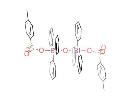 Molecular Structure of 119987-71-2 (μ-oxobis[(4-methylbenzenesulfonato)triphenylbismuth])