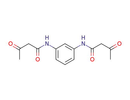 Molecular Structure of 13733-33-0 (N,N'-1,3-phenylenebis[3-oxobutyramide])