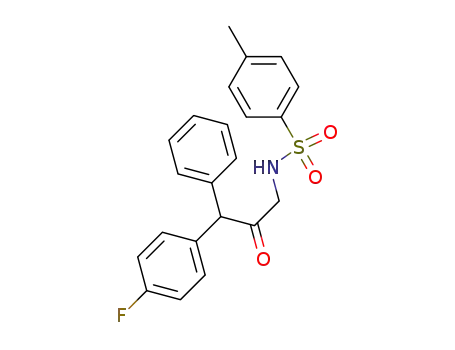 Molecular Structure of 77581-58-9 (Benzenesulfonamide,
N-[3-(4-fluorophenyl)-2-oxo-3-phenylpropyl]-4-methyl-)