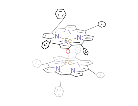 Molecular Structure of 12582-61-5 (IRON (III) MESO-TETRAPHENYLPORPHINE-MU-OXO DIMER)