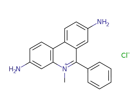 Molecular Structure of 52671-18-8 (3,8-diamino-5-methyl-6-phenylphenanthridinium chloride)