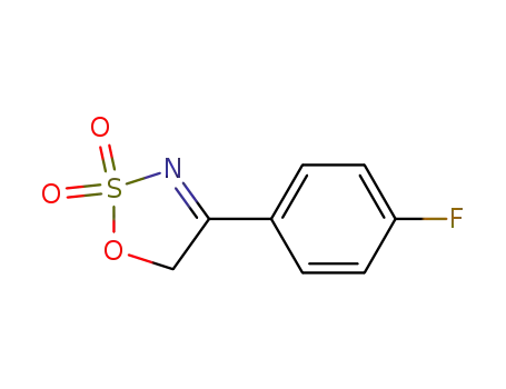 Molecular Structure of 1025506-04-0 (4-(4-fluorophenyl)-5H-[1,2,3]oxathiazole 2,2-dioxide)