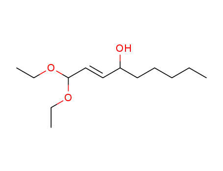 Molecular Structure of 18445-69-7 (4-hydroxy-trans-non-2-enal diethylacetal)
