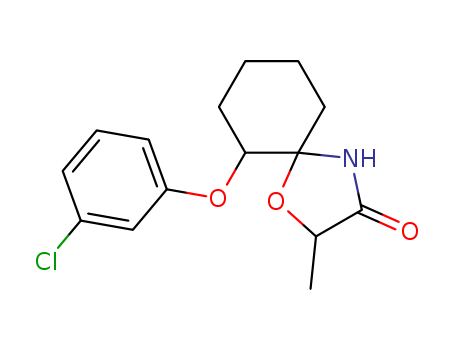 1-Oxa-4-azaspiro[4.5]decan-3-one,6-(3-chlorophenoxy)-2-methyl-