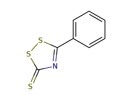 Molecular Structure of 7139-34-6 (3H-1,2,4-Dithiazole-3-thione, 5-phenyl-)