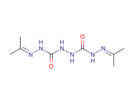 Molecular Structure of 1617-14-7 (hydrazine-<i>N</i>,<i>N</i>'-dicarboxylic acid bis-isopropylidenehydrazide)