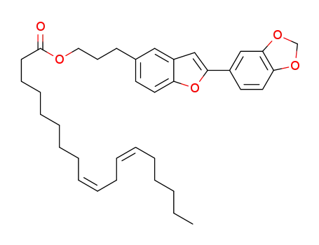 Molecular Structure of 1336884-96-8 (7-demethoxyoctanol-9Z,12Z-linoleic acid)