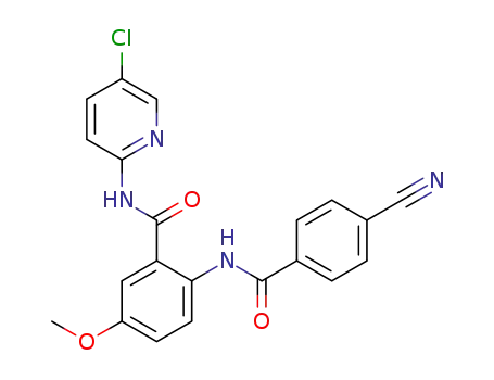 N-(5-Chloro-2-pyridinyl)-2-[(4-cyanobenzoyl)amino]-5-methoxybenzamide