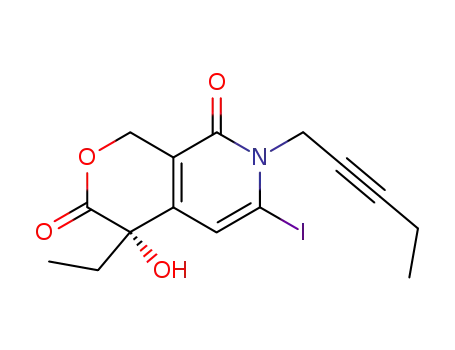 (S)-4-ethyl-4-hydroxy-6-iodo-7-(pent-2-yn-1-yl)-1,7-dihydro-3H-pyrano[3,4-c]pyridino-3,8(4H)-dione