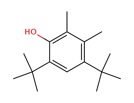 Molecular Structure of 70766-54-0 (4,6-di-tert-butyl-2,3-xylenol)