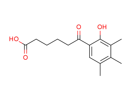 Molecular Structure of 84978-17-6 (6-(2-Hydroxy-3,4,5-trimethyl-phenyl)-6-oxo-hexanoic acid)